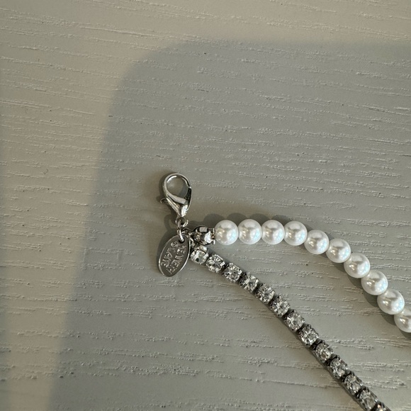 New Kenneth Jay Lane Layered Perl Crystal Necklace - Picture 6 of 10